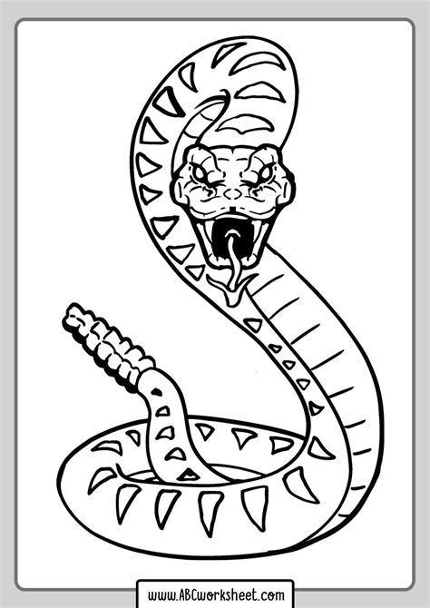 Snake Coloring Pages Printable